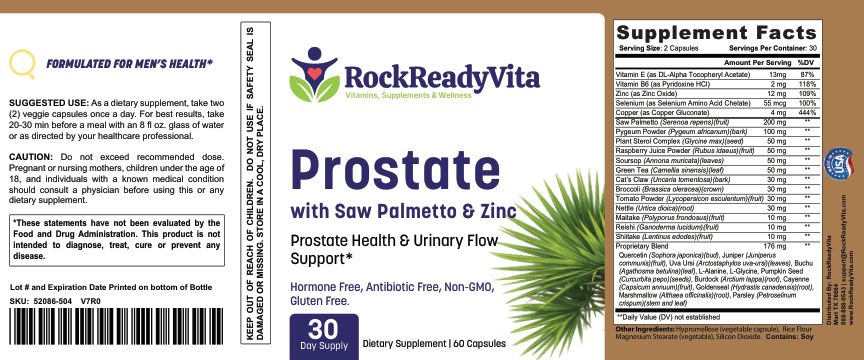 Prostate Formula - Product Label