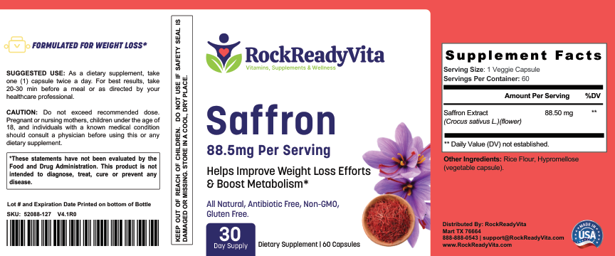 Saffron Pure - Product Label